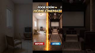 Home Cinema Before &amp; After Transformation | Ultimate Luxury Movie Room Setup