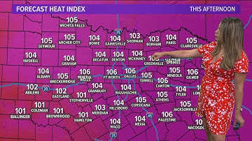 DFW Weather: Heat index values could hit 108 across Dallas-Fort Worth on Friday and Saturday