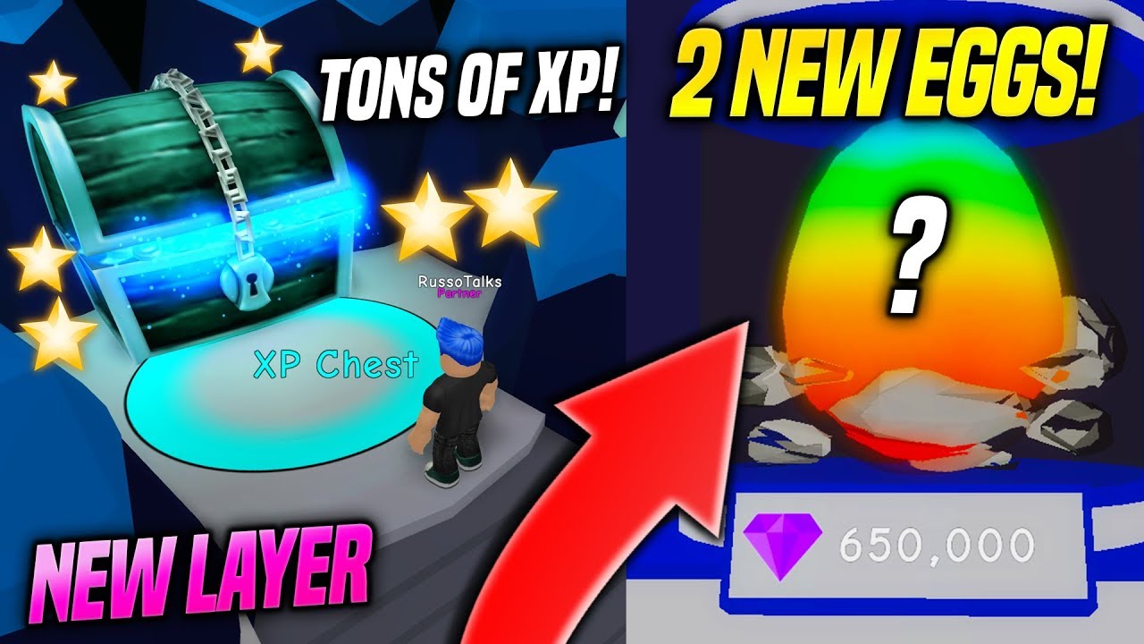 2 New Eggs And New Xp Layer In Bubble Gum Simulator Update - new xp update got me a 20 000 bubble roblox bubble gum simulator