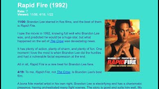 Movie Review: Rapid Fire (1992)