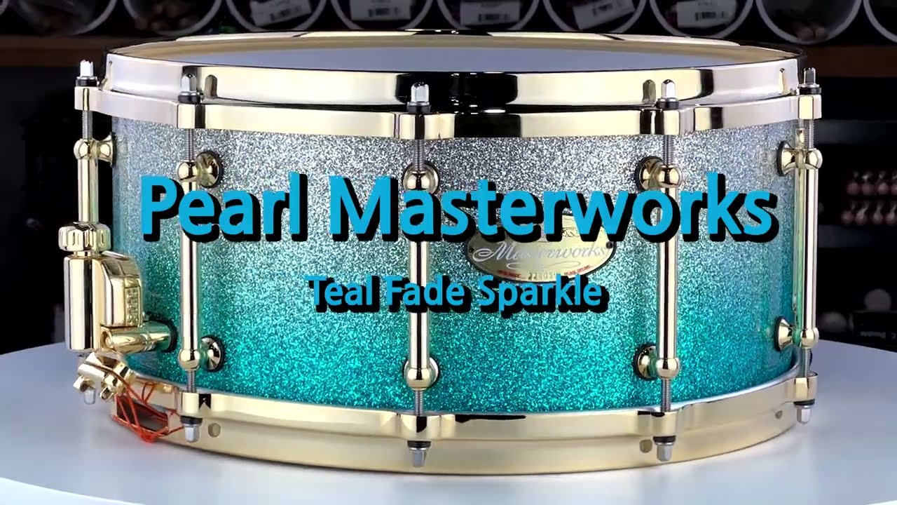 Pearl MasterWorks 스네어드럼 14x6.5 (Teal Fade Sparkle) / 펄