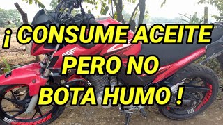 THE MOTORCYCLE IS CONSUMPTION OF OIL BUT DOESN'T BLOW OUT SMOKE...Why?
