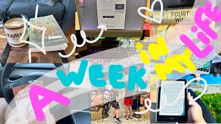 realistic reading week in my life 🌸☔️🍍⚽️🍒 || what do i read in a week || vlog