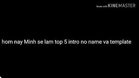 Top 5 intro no name template