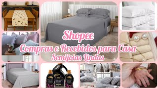 COMPRAS E RECEBIDOS PARA CASA NA SHOPEE/SEMI JOIAS LINDAS 