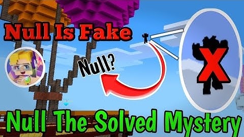 Blockman Go NULL SOLVED MYSTERY (Blockman Go Myth)
