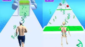 DNA run 3D all levels gameplay walkthrough android iOS // DNA Evolution 3D game