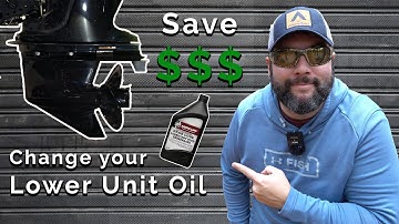How to change gear oil on Mercury 90hp - CHANGE your own Lower Unit OIL