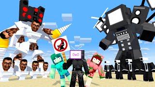 SKIBIDI TOILET MUTANT BOSS vs GIANT TV MAN - Minecraft Animation