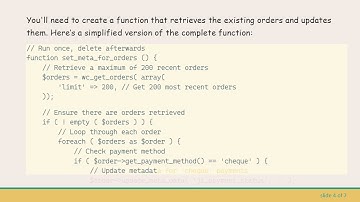 Efficiently Update Multiple Metadata for Orders in WooCommerce