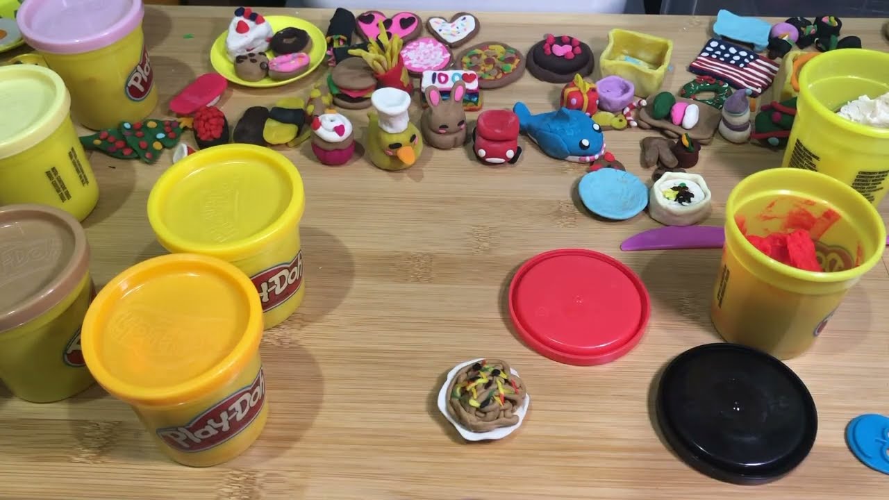 클레이로 잡채 만들기