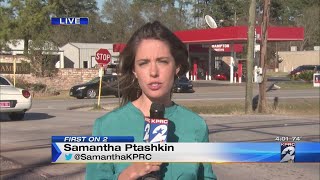 School bus nearly hit by train