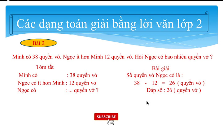 Các dạng toán lớp 2 và cách giải năm 2024