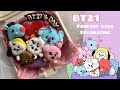 How to Make BT21 Cake (mini ver) 💜 Fondant Art | Cake Decorating