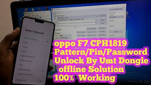Oppo F7 Pattern/Pin/Password Unlock Umt Dongle New Update solution