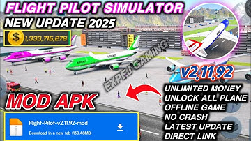 Flight Pilot Simulator 3D Mod Apk v2.11.92 New Update - Unlimited Money 🔥🔥🔥