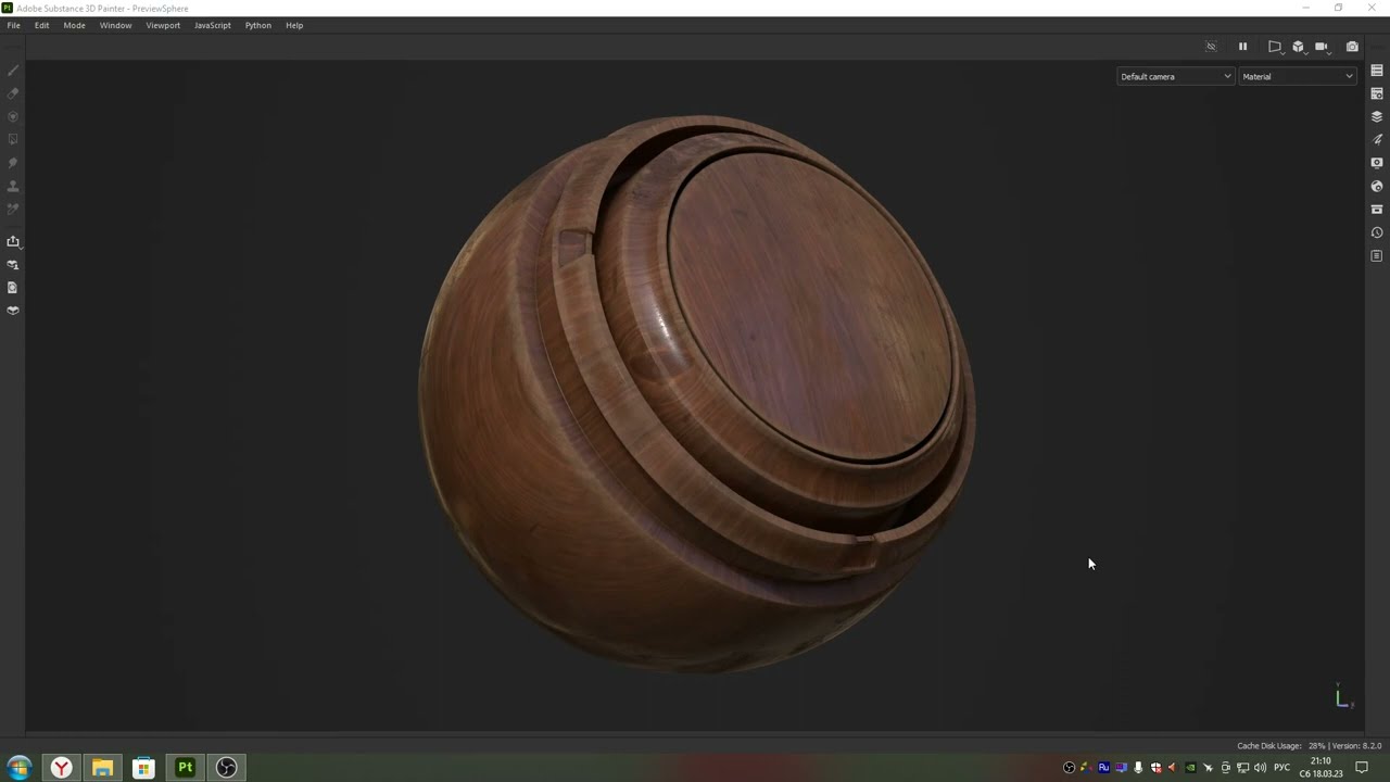 Wood Smart-Material (from Base Material) in Substance Painter