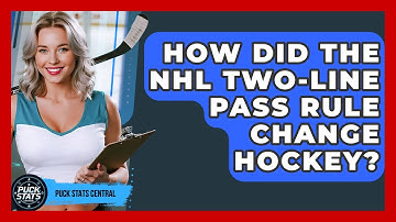 How Did The NHL Two-line Pass Rule Change Hockey? - Puck Stats Central