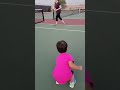 Julie is playing! #juliechana #baby #viral #cutebaby #tennis #usopen #wimbledon