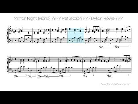 鏡夜 mirror night piano sheet