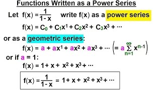 Calculus 2: Infinite Sequences and Series (52 of 86) Function Written as Powere Series