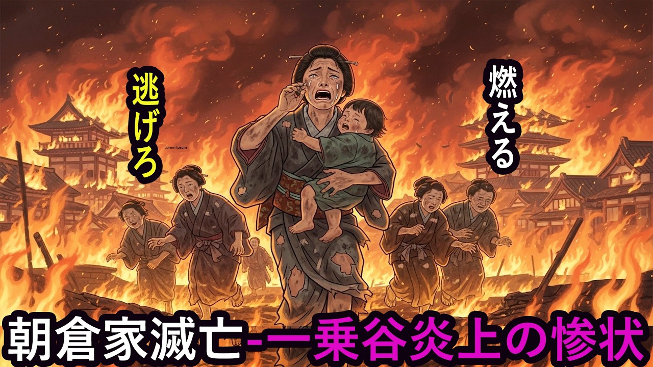 【朝倉家滅亡】一乗谷炎上の惨状…逃げ遅れた女子供たちの「悲劇的な最期」