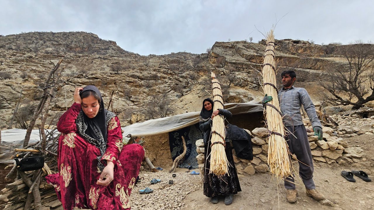 🤰 Nomadic woman's cry for pregnancy and bringing straw 🌾