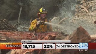 Crews Making Progress On The Oak Fire