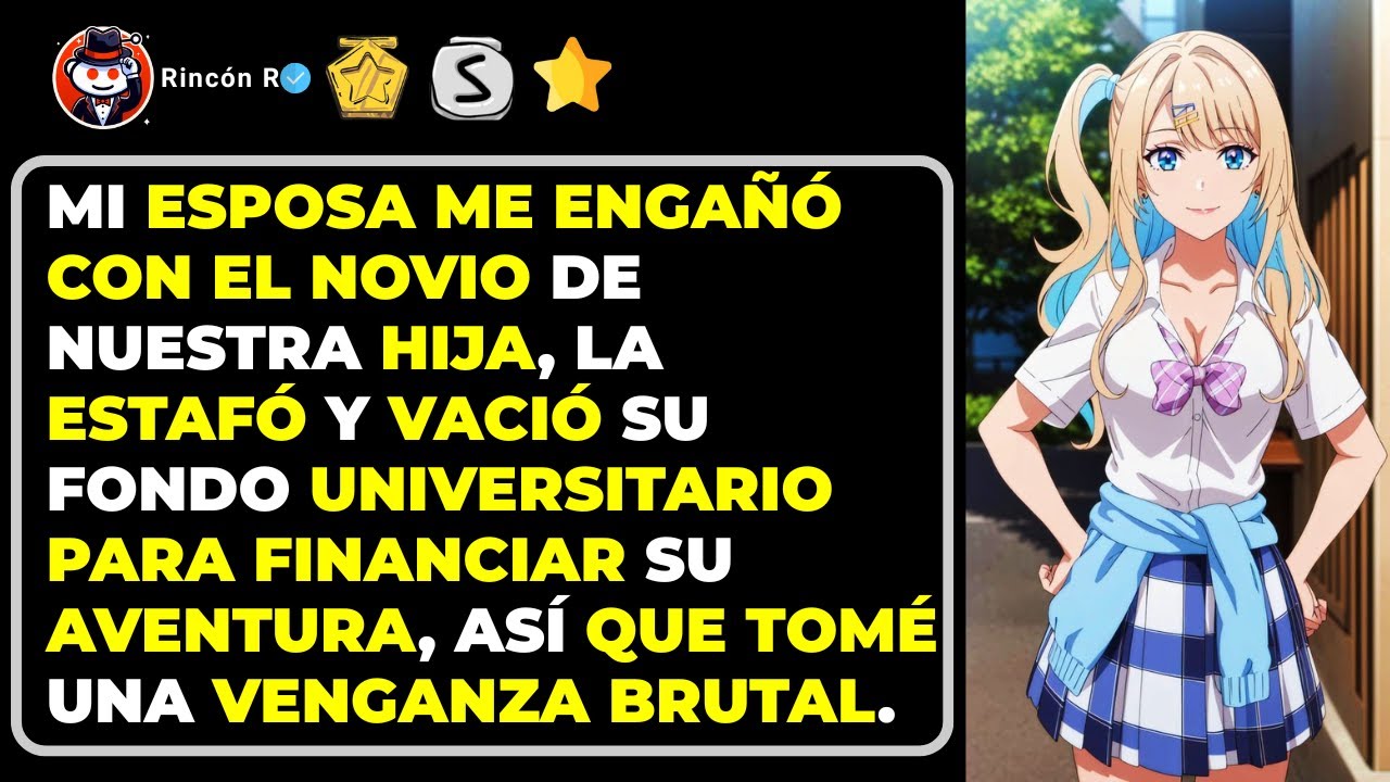 Mi esposa me engañó con el novio de nuestra hija, la estafó y vació su fondo universitario para
