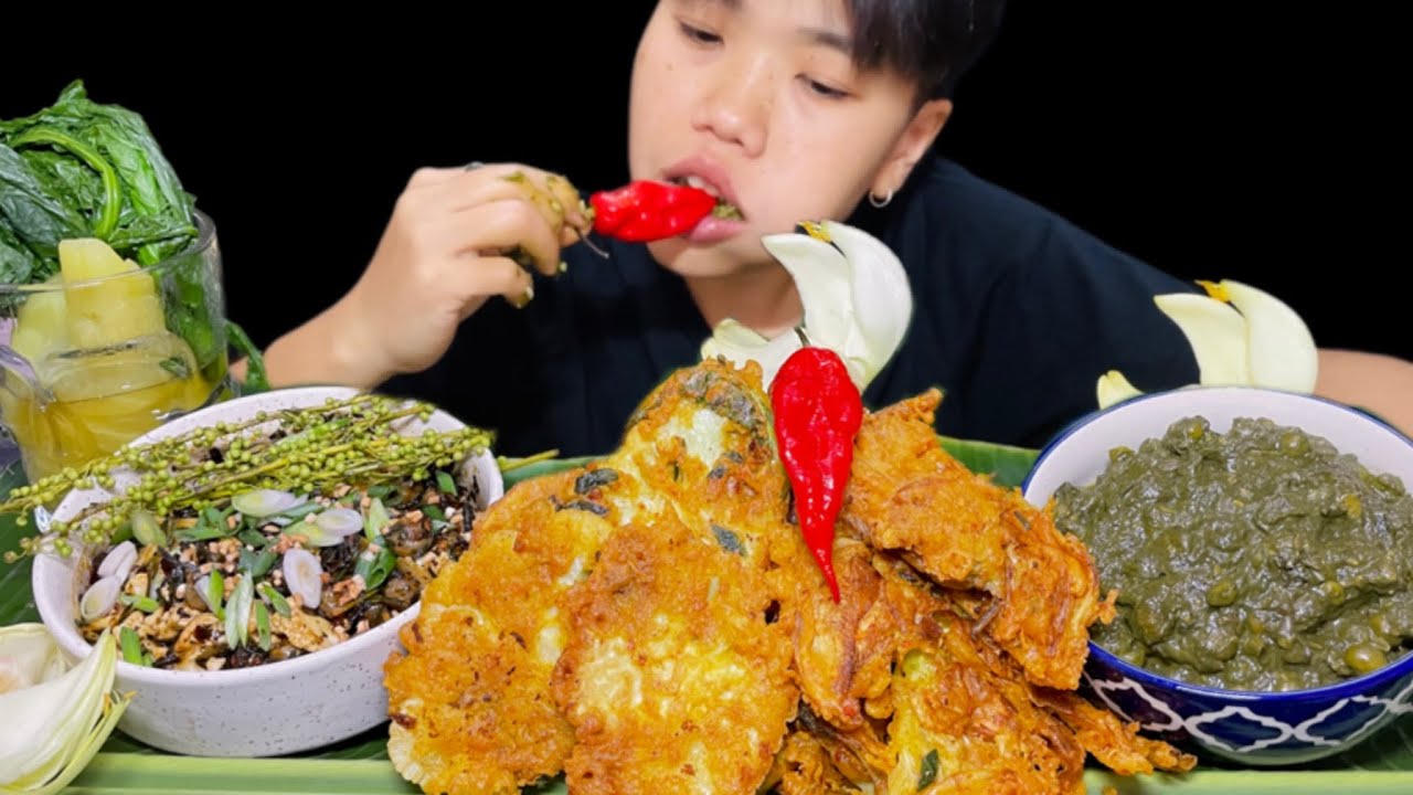 Manipuri vegetarian Mukbang | Ooti asangba, Thangjing metpa, Lei Bora | Meitei Mukbang