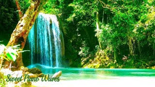 Waterfall Sounds Relaxing Music for Stress Relief  Relaxing Piano and Calming Soft Nature Sounds