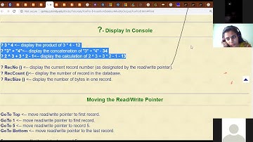 Introduction to Microsoft Visual Foxpro and some of its commands.