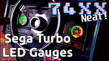 Neat! Adding LED Gauges to a Sega Turbo Mini Arcade Cabinet