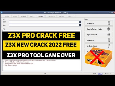 Z3X Box Crack | Z3X Box Crack Without box || Samsung Frp Bypass 2022