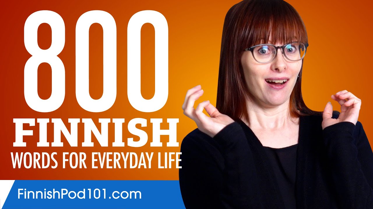 800 Finnish Words for Everyday Life - Basic Vocabulary #40 - YouTube