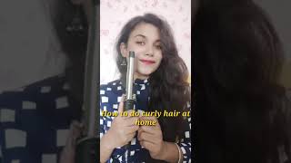 How to curls hair at home with curler SRP Queen World#shorts
