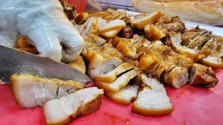 korean street food / blood Sausage( sundae ) , pig trotter(jokbal), bossam, tail