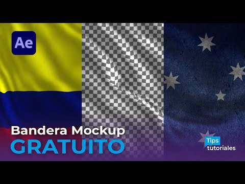 Bandera mockup gratis 👏 mega After Effects✍️