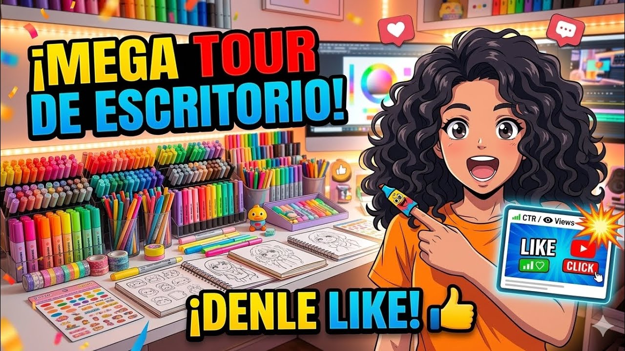 Escritorio tour!!!!🌟💕🍓