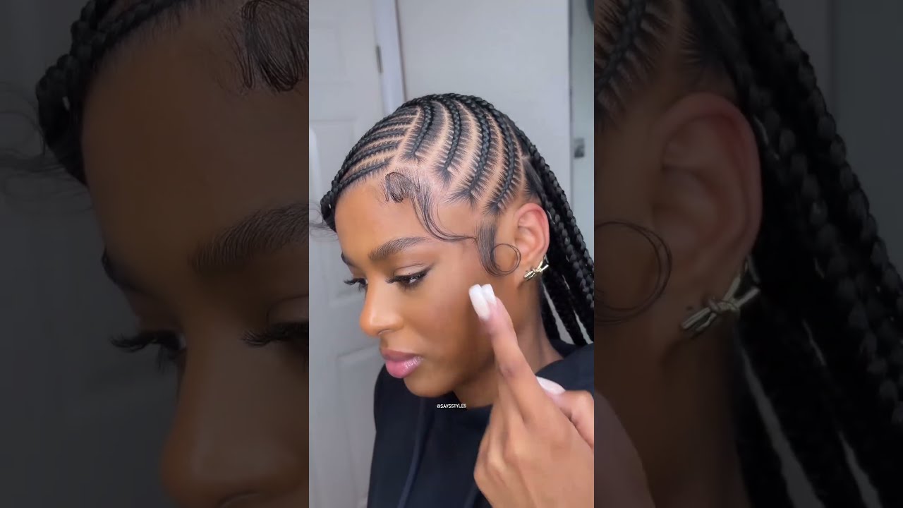 Little Edge Tut Shorts Hairstyle Edges Fyp Braids Blackgirlmagic Tutorial