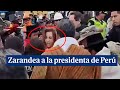 Zarandea a la presidenta de per durante una visita a la regin de ayacucho