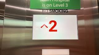 Brand new newly designed Schindler hydraulic elevators￼ at Akron Children’s Hospital ￼￼￼P1 deck