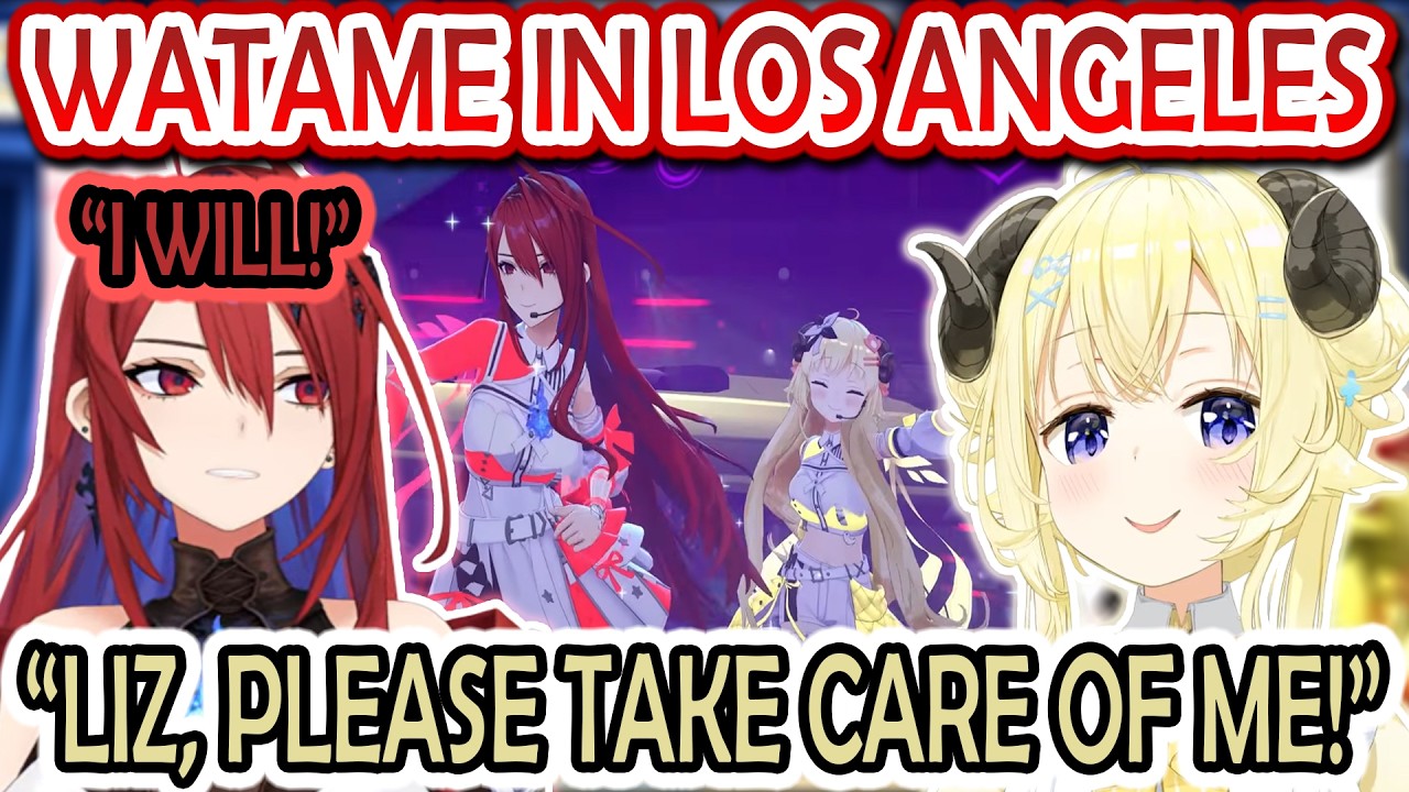 Watame Shows Her Cute English As Liz Vows to Look After Her in Los Angeles