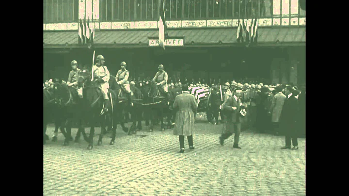 Unknown solider arriving Le Havre train station, clip 1 (111-H-1137)