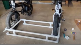 How to Build a 20 inch FAT Tire PVC Bike Rack for the Bed of a Pickup Truck  Sondors Fold X