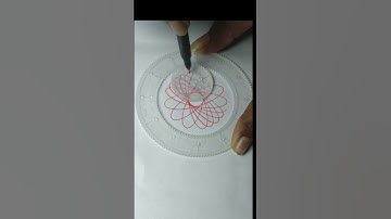Magic Ruler Design #asmr #spirograph #satisfying #art #drawing #spiroart #spirography #shorts