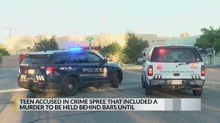 Teen accused in murder, crime spree to be held behind bars until trial
