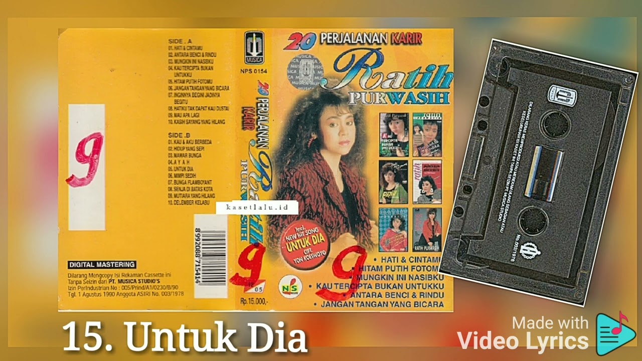 15. Untuk Dia - Voc Ratih Purwasih - Album 20 Perjalanan Karir Ratih Purwasih
