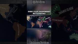 Every State Independent Battle Royale   #history #hoi4 #geopolitics #ww2 #simulation #map #viral