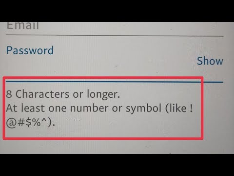 Fix Password 8 Characters or Longer At Least One Number Or Symbol Like @#$%^| PayPal Account Problem